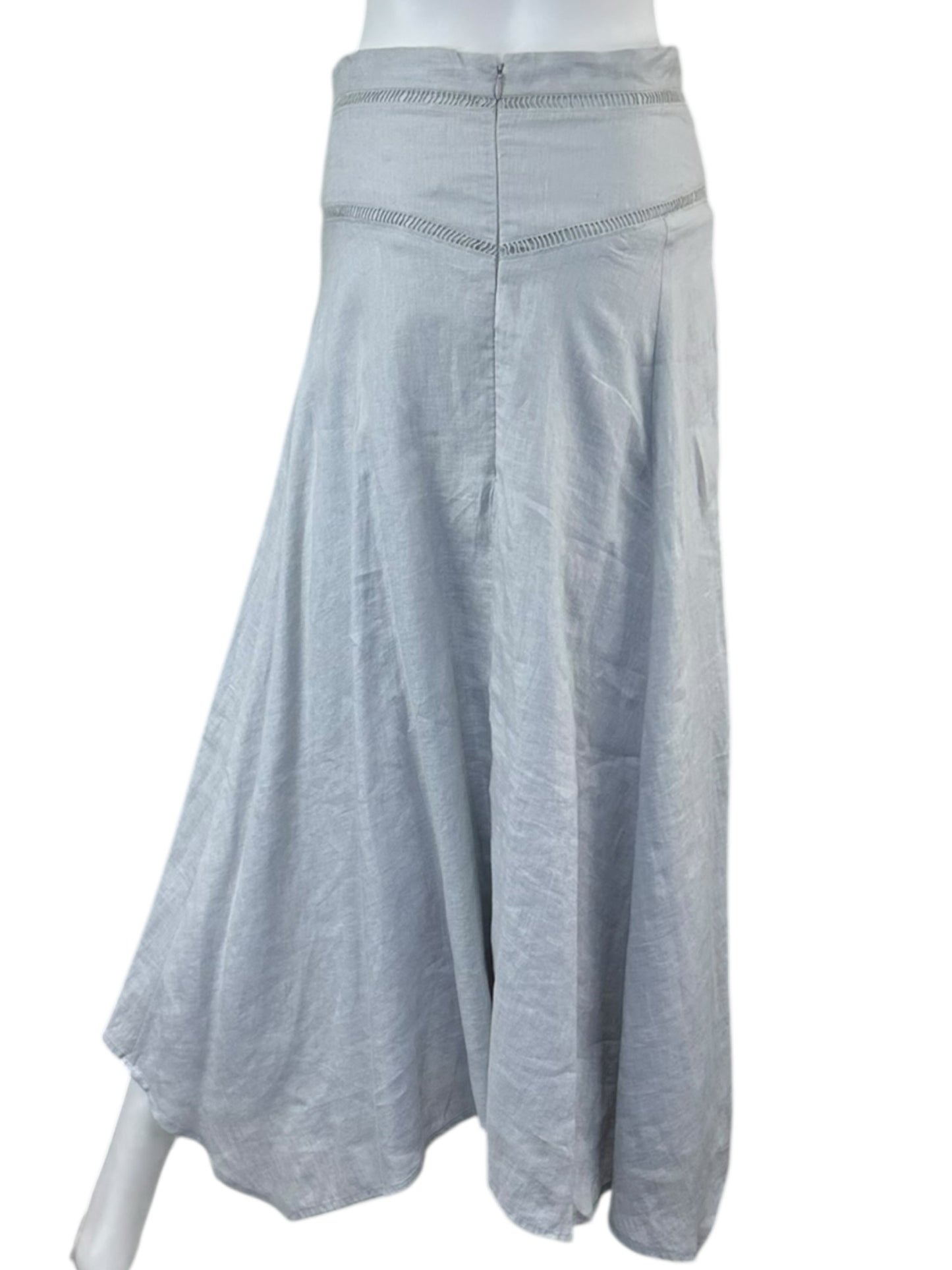 Isabel Etoile Marant Gray 100% Linen Skirt Size M