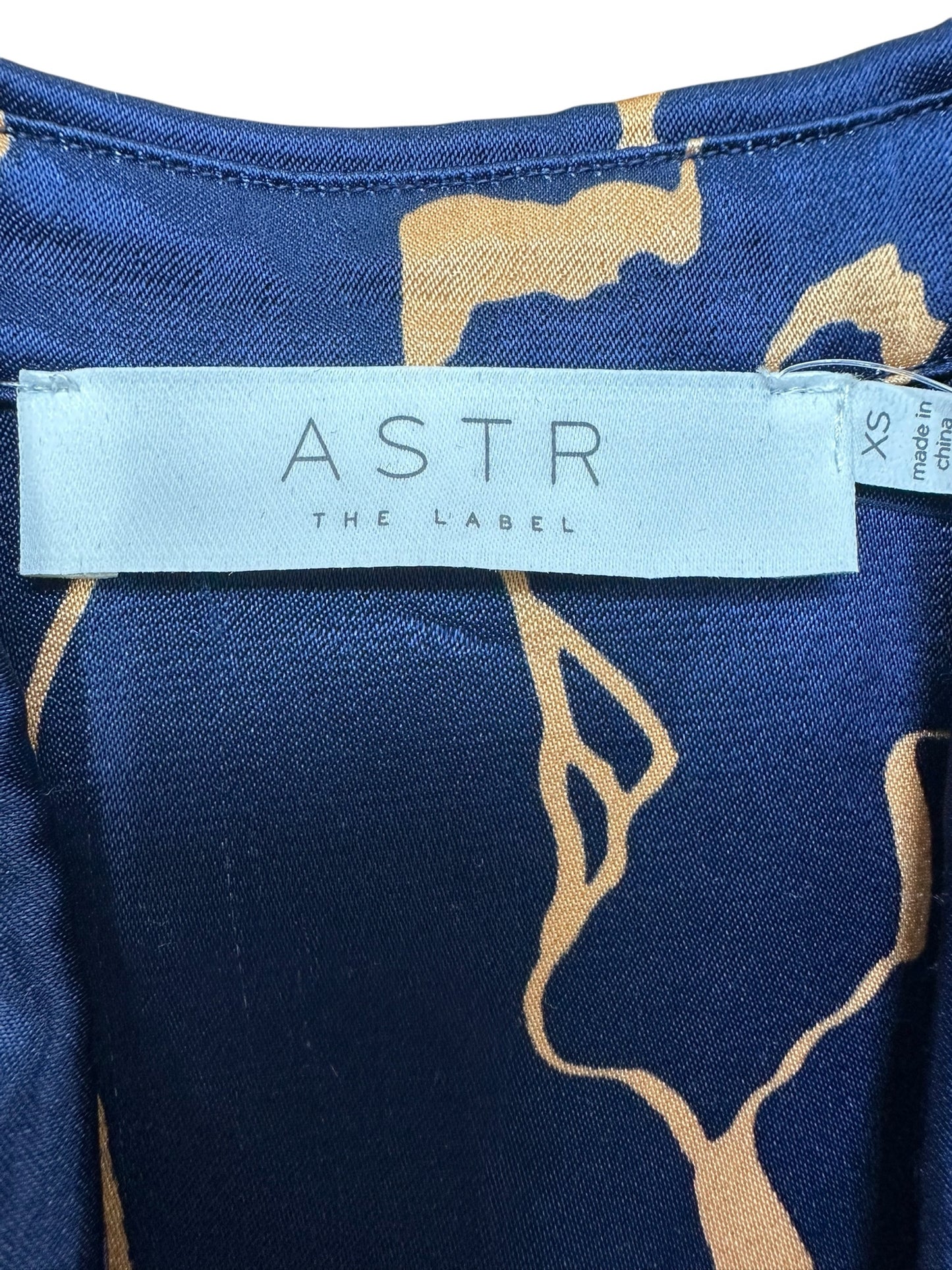 ASTR the Label NWT Blue Satin Brielle Mini Dress Size XS