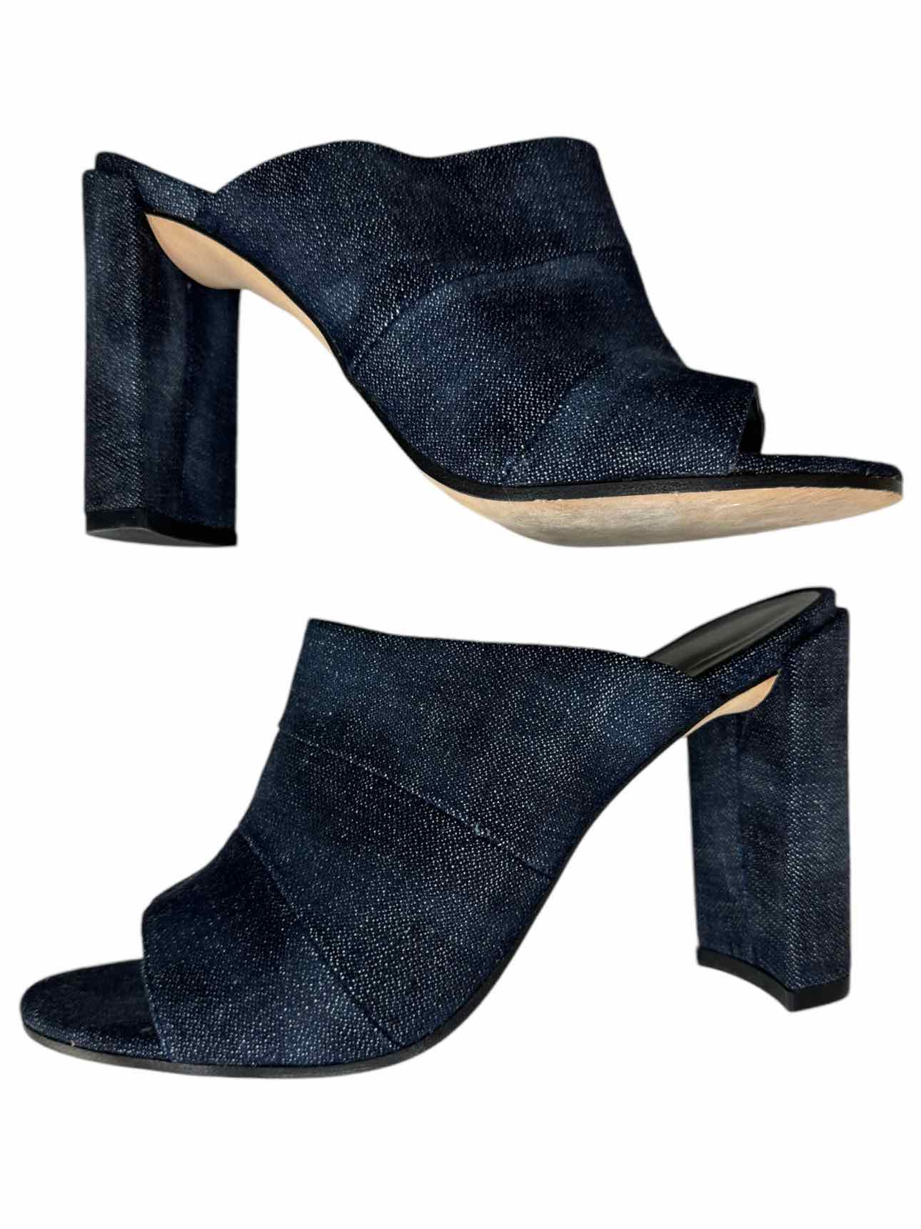 Stuart Weitzman Denim Block Heels Size 7.5