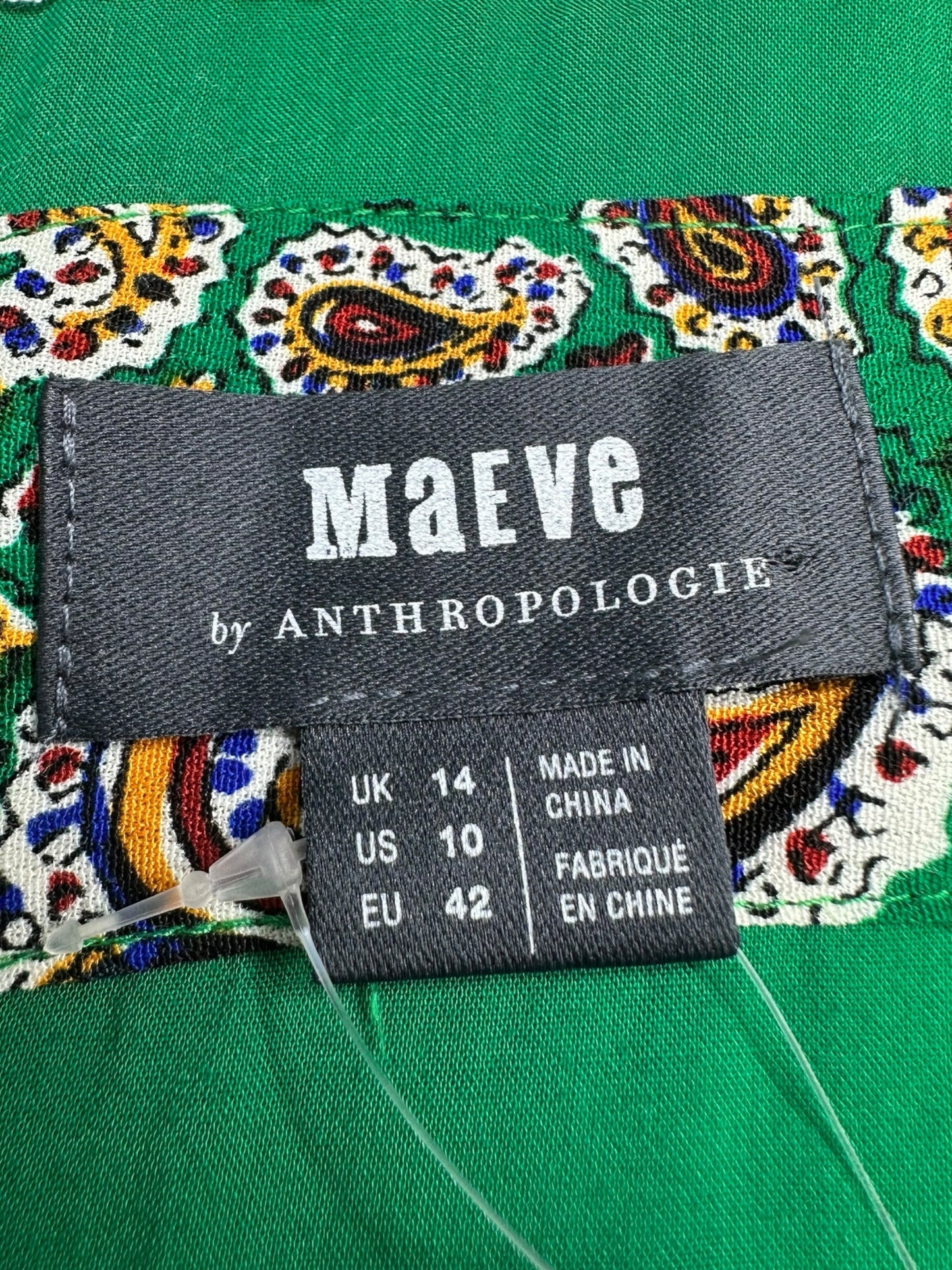 Maeve Multicolored Mini Dress Size 10