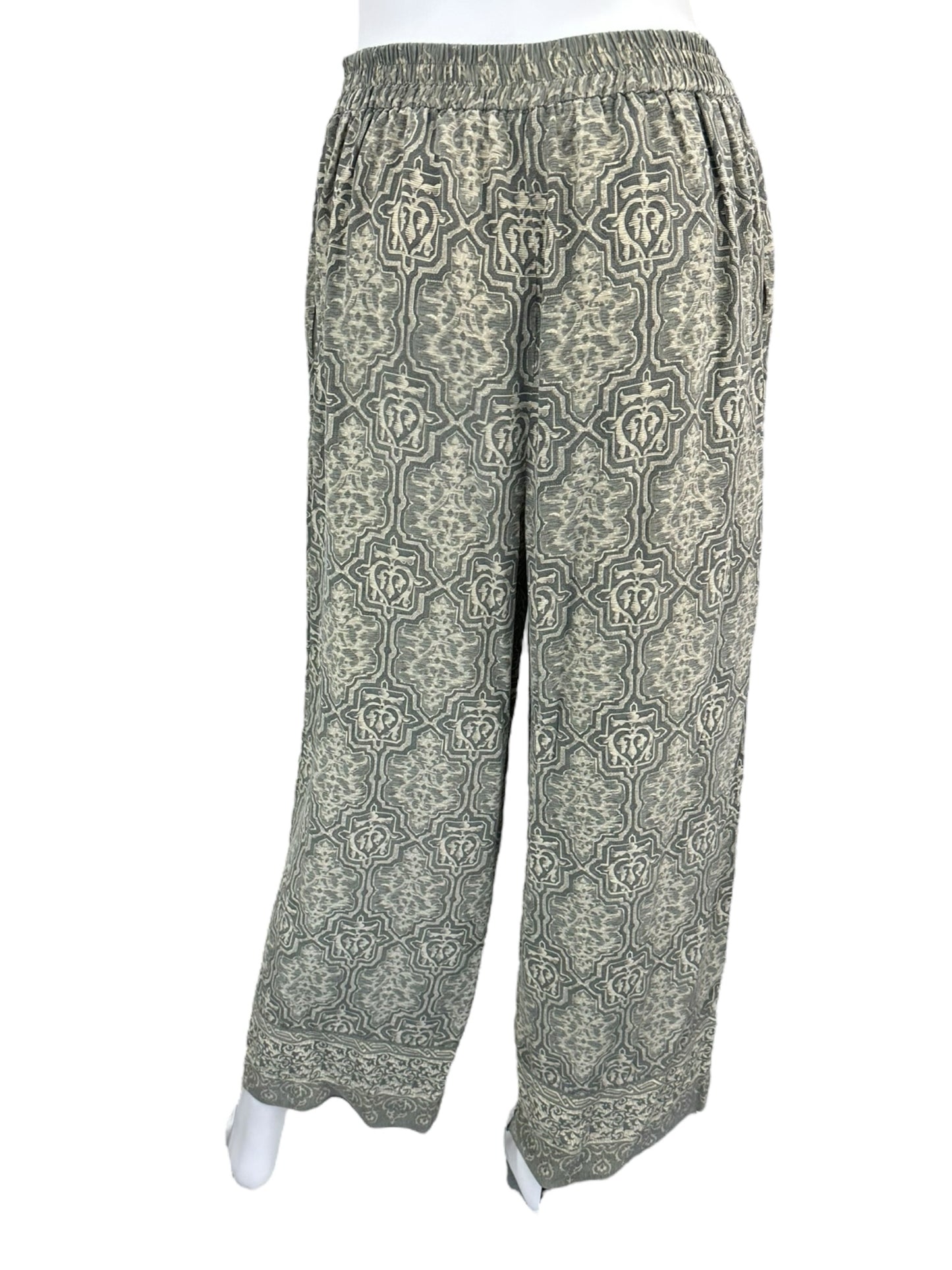The J. Peterman Company Green Silk Pants Size S