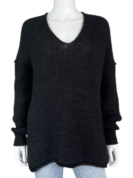 Free People Black Alpaca Blend Sweater Size XS