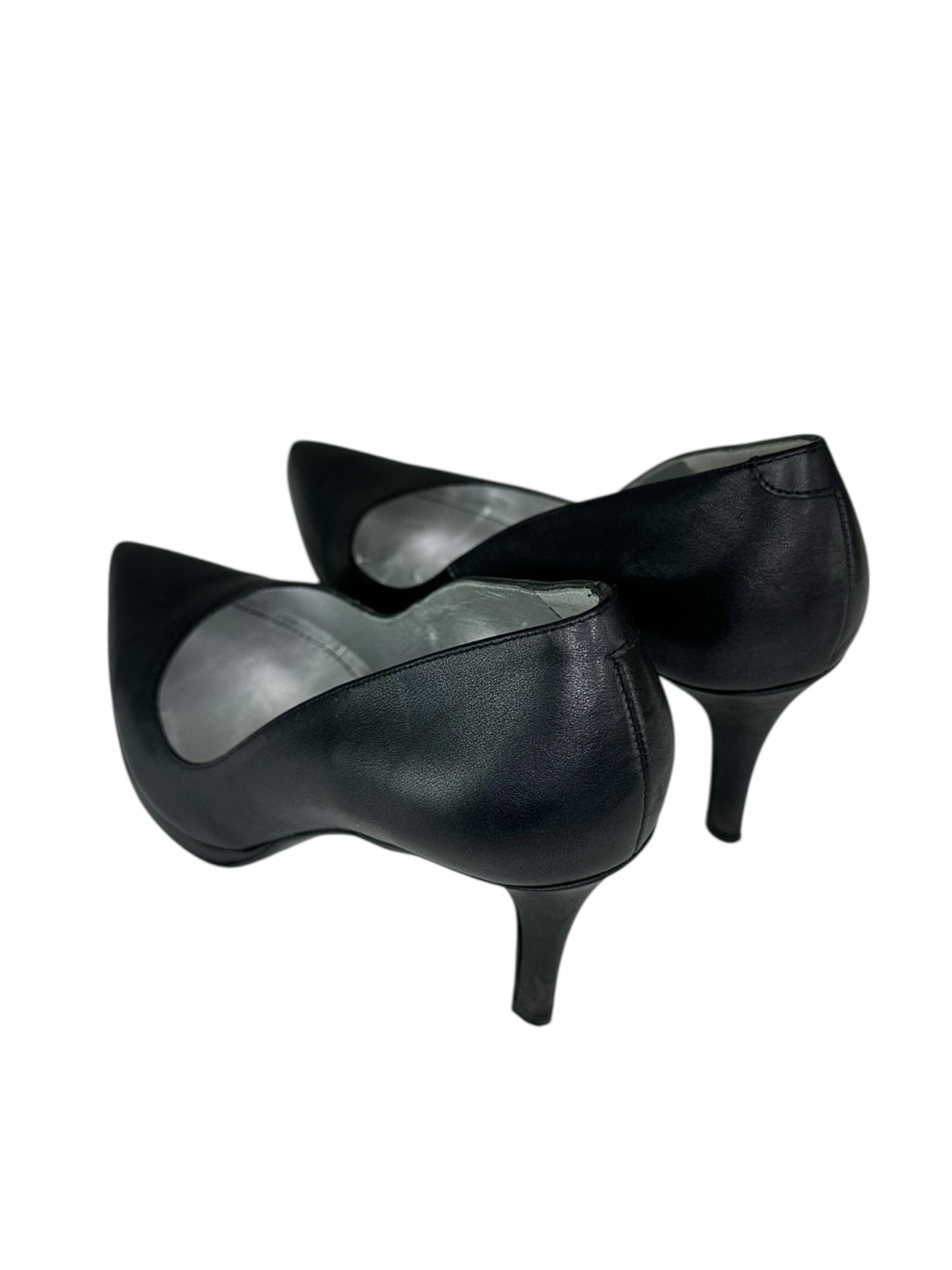 FREELANCE Black Leather Pointed Pumps Size 37