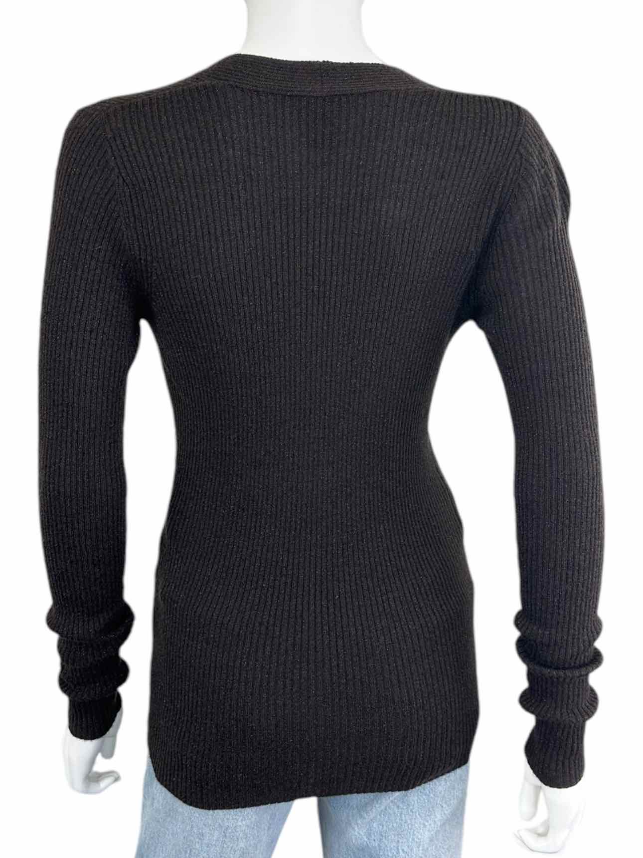 WHITE + WARREN Brown Shimmer Wool Blend Sweater Size M
