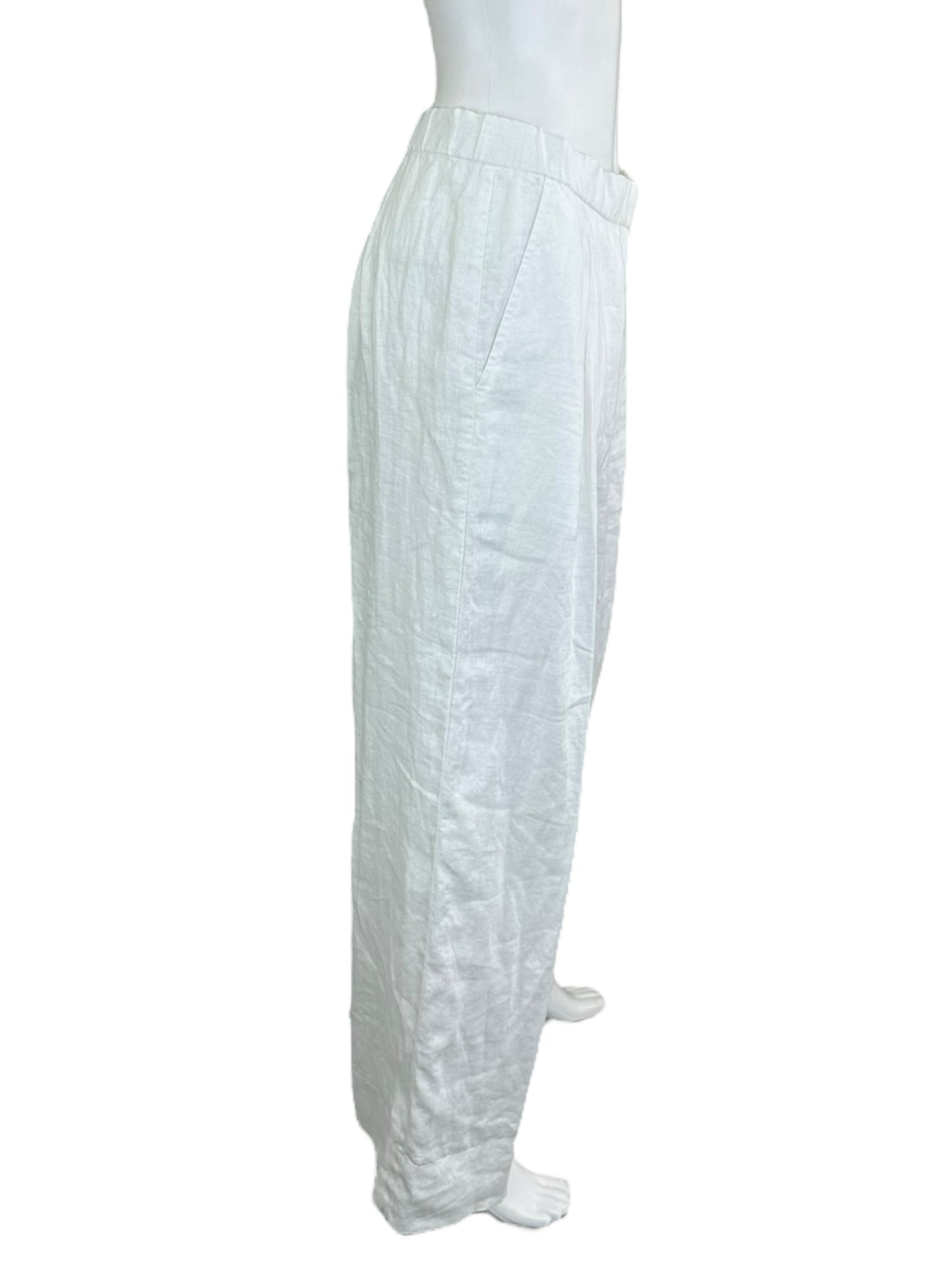 EILEEN FISHER White Linen Pants NWT Size XS