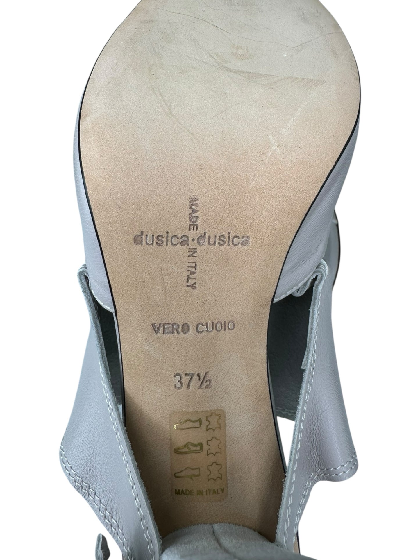 dusica dusica sacks Taupe Leather Sandal Pumps Size 37.5