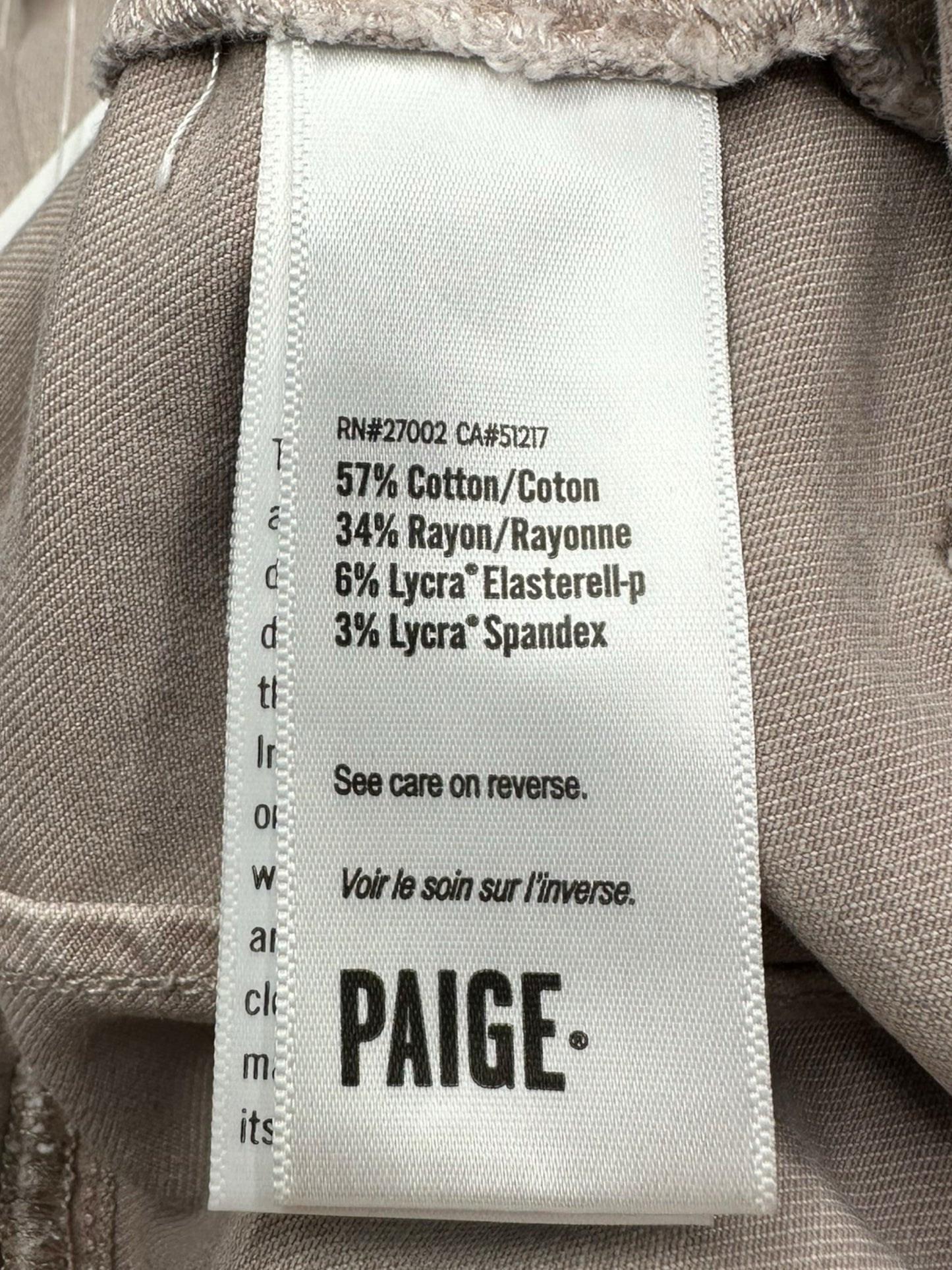 PAIGE Blush Blaire Utility Jumpsuit Size 6