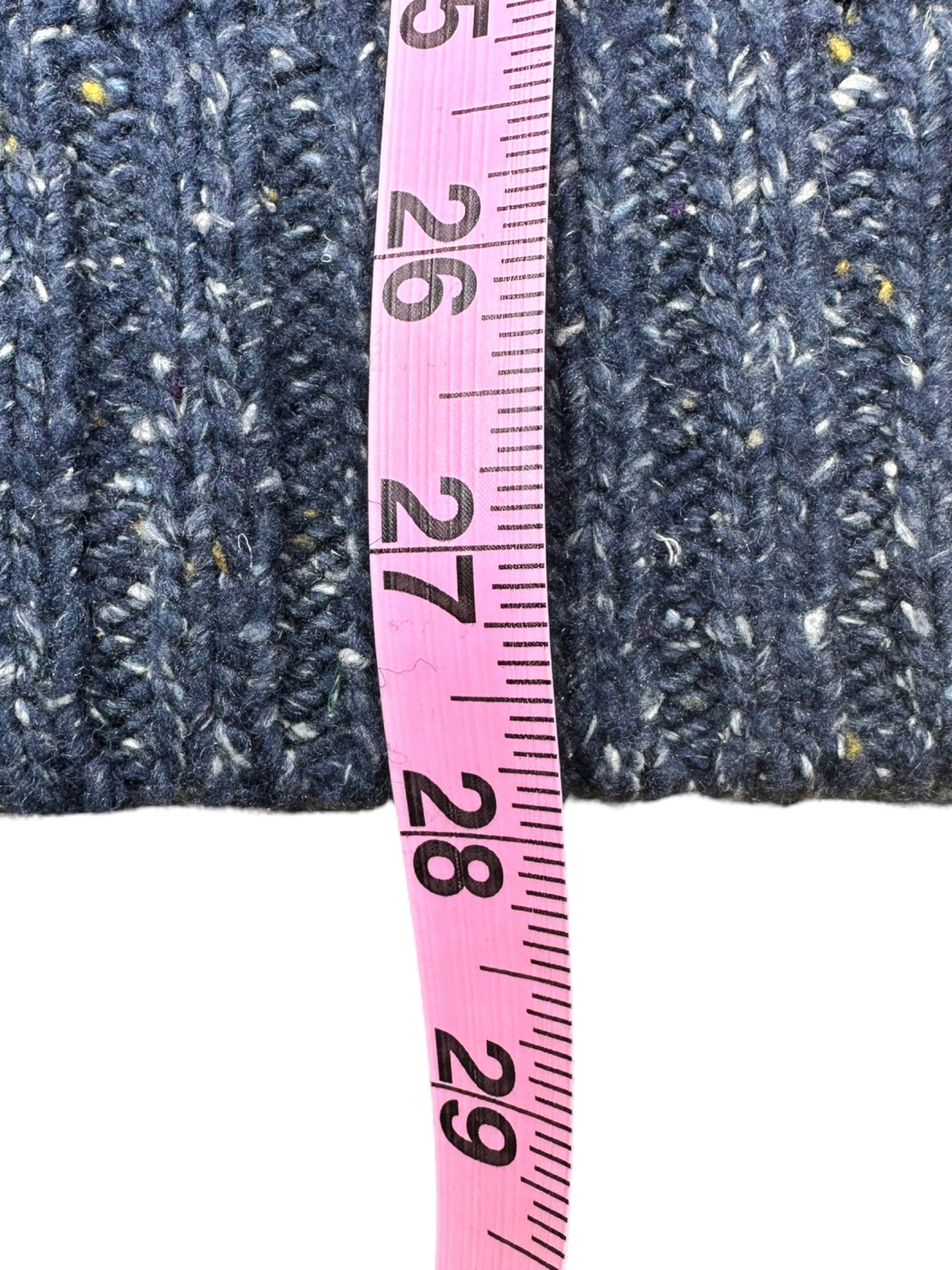 Prana Navy Blue Confetti Wool Sweater Size M