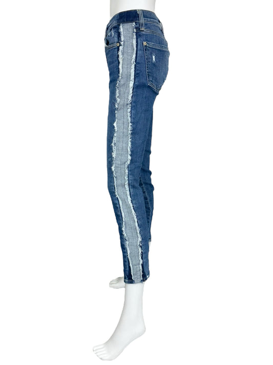 7 for all mankind Frayed Stripe Jeans Size 27