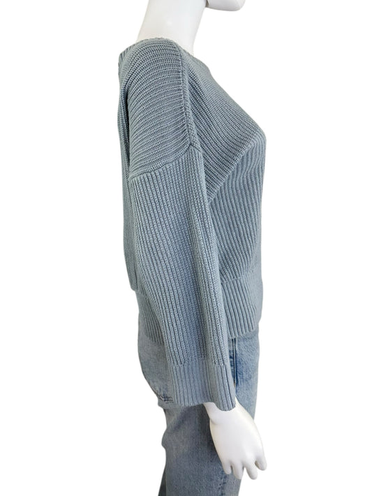 cabi Blue Reversible Fair Play Sweater Size S