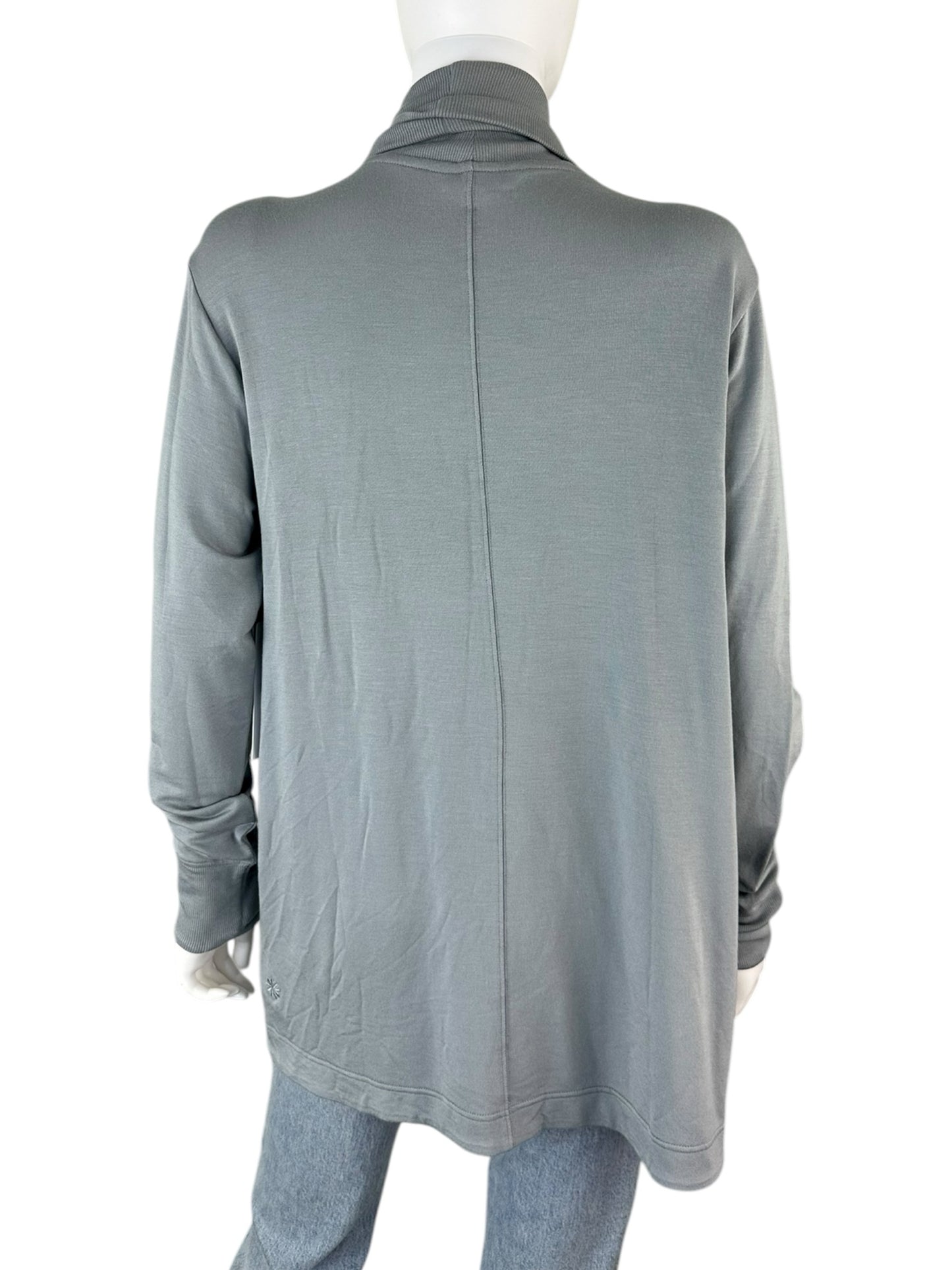 ATHLETA NWT Gray Jersey Knit Pranayama Wrap Cardigan Size S
