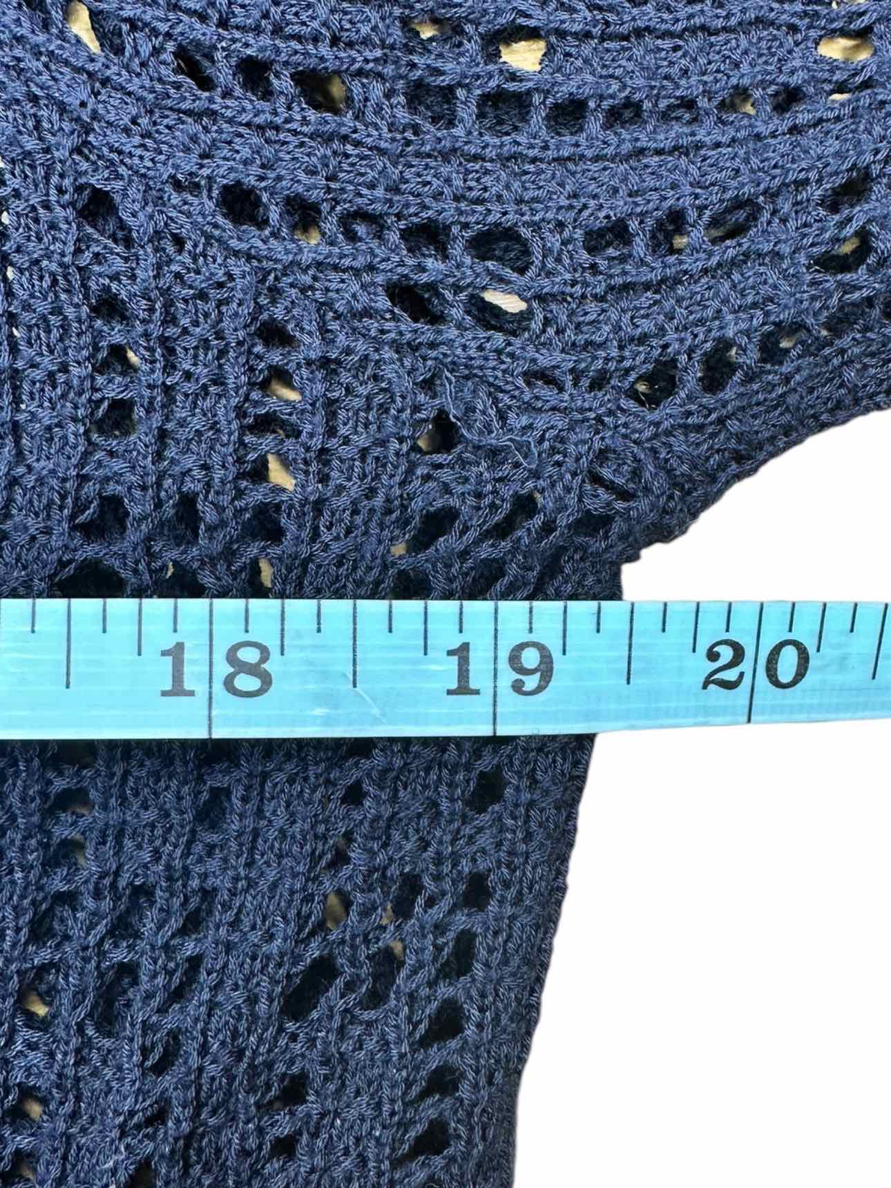 ELIE TAHARI Navy Knit Cardigan Size M