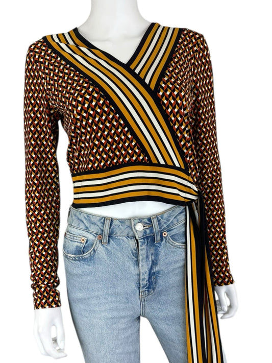 MICHAEL Michael Kors Cropped Blouse Size XS