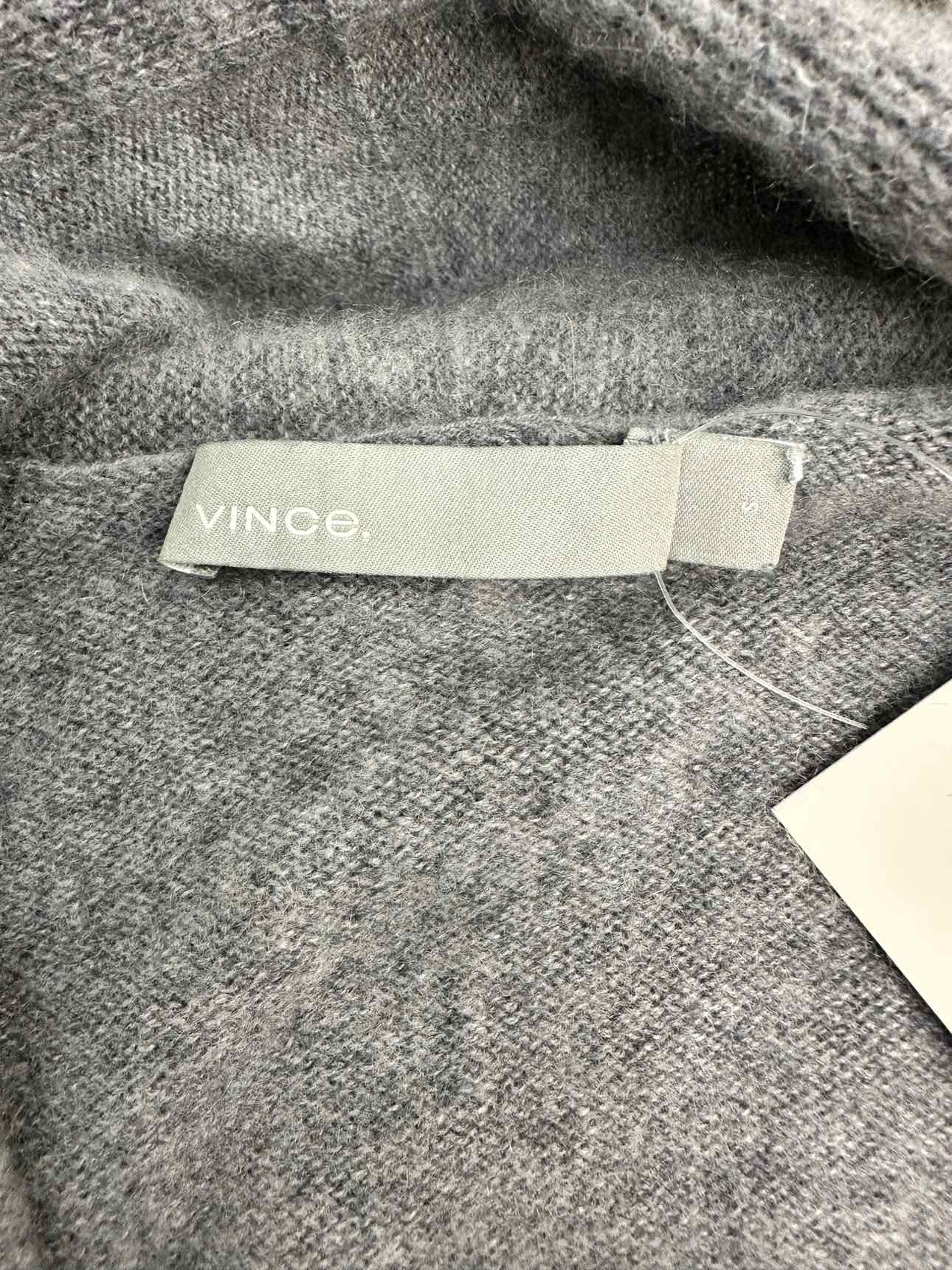 Vince. Gray 100% Cashmere Cardigan Size S
