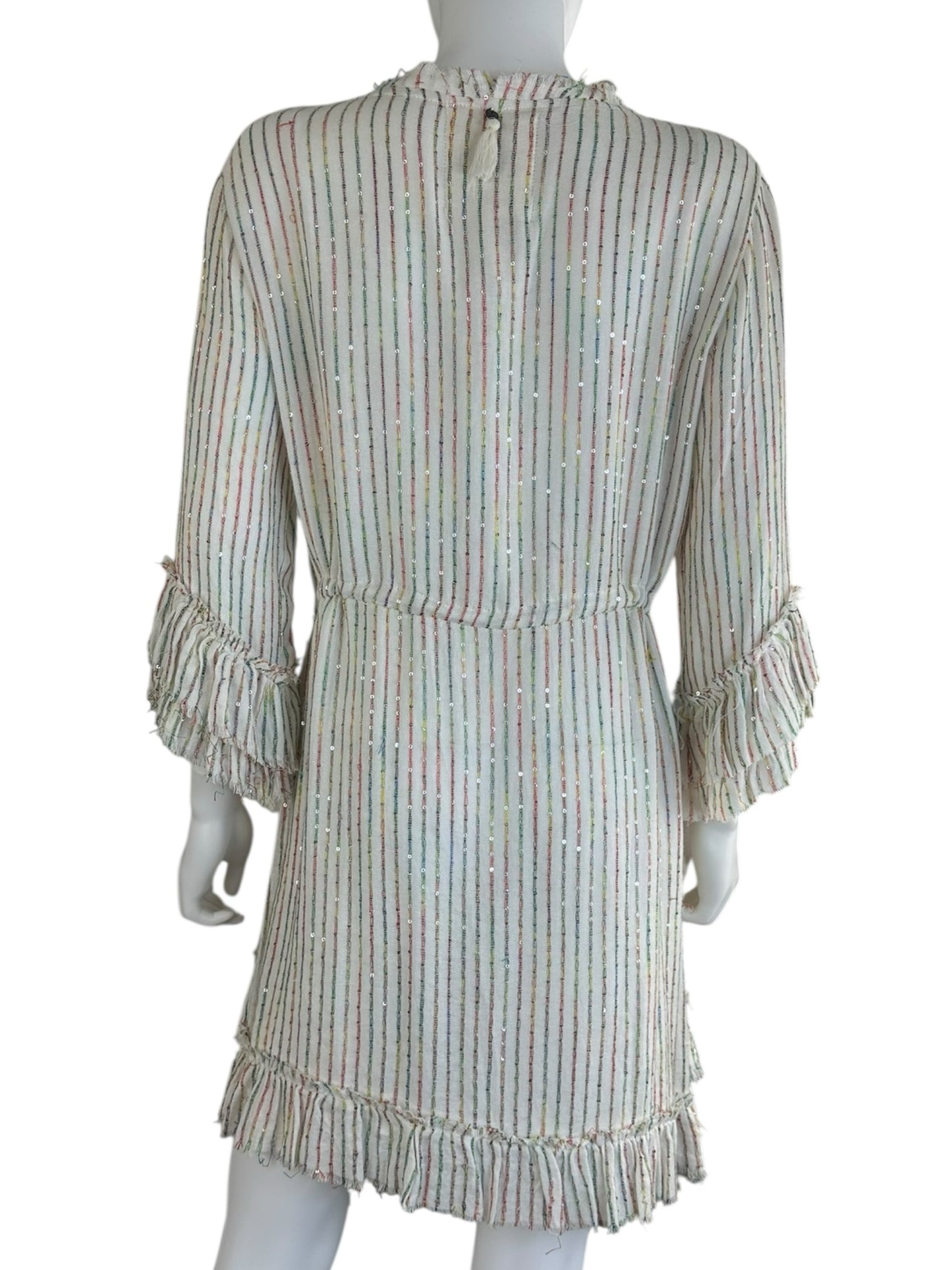 Z&L Rainbow Sequin Stitch Mini Dress Size L
