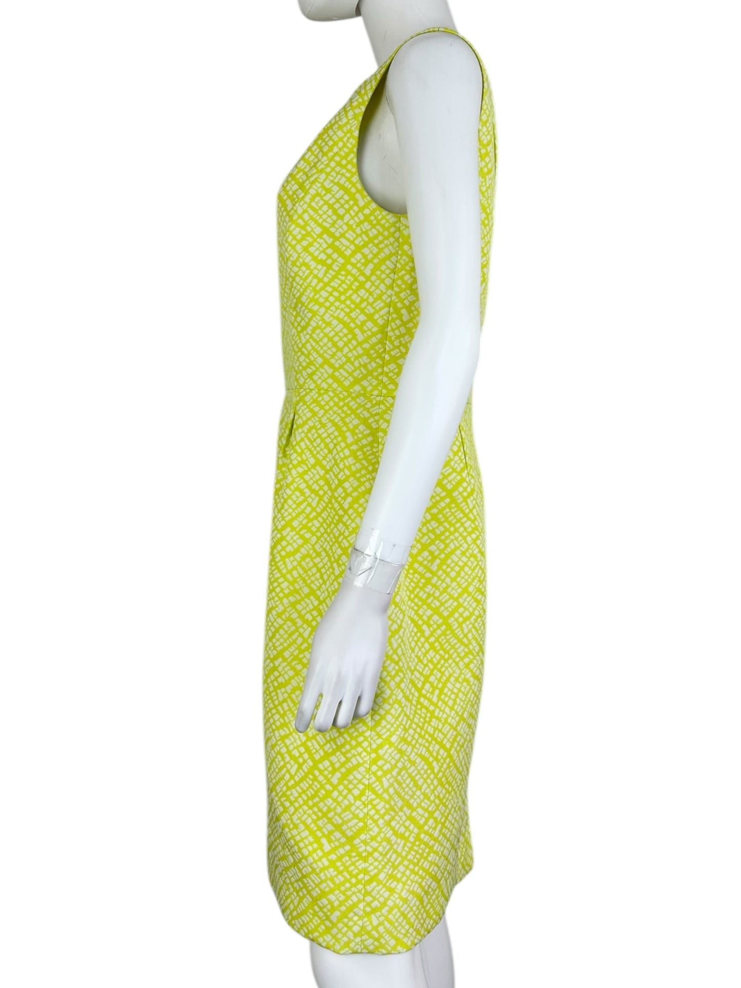 TAHARI Yellow Cocktail Dress Size M