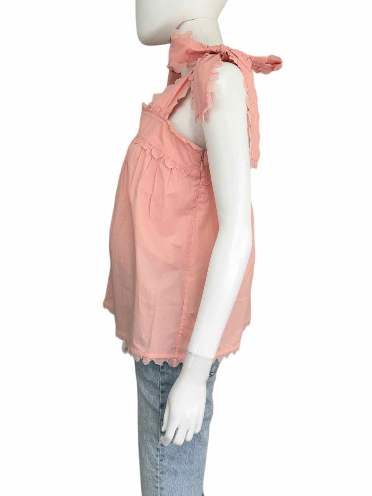 TORY BURCH Pink Scallop Trim Tank Size 10