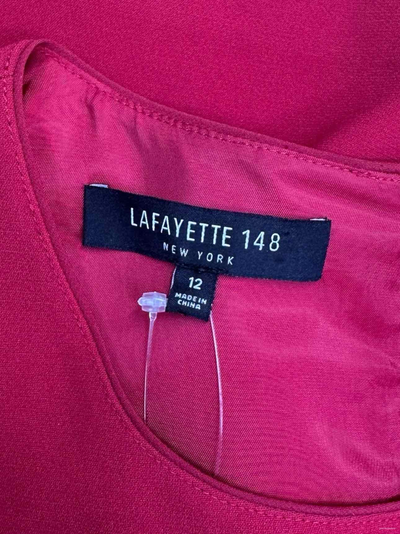 LAFAYETTE 148 NEW YORK Red Sheath Dress Size 12