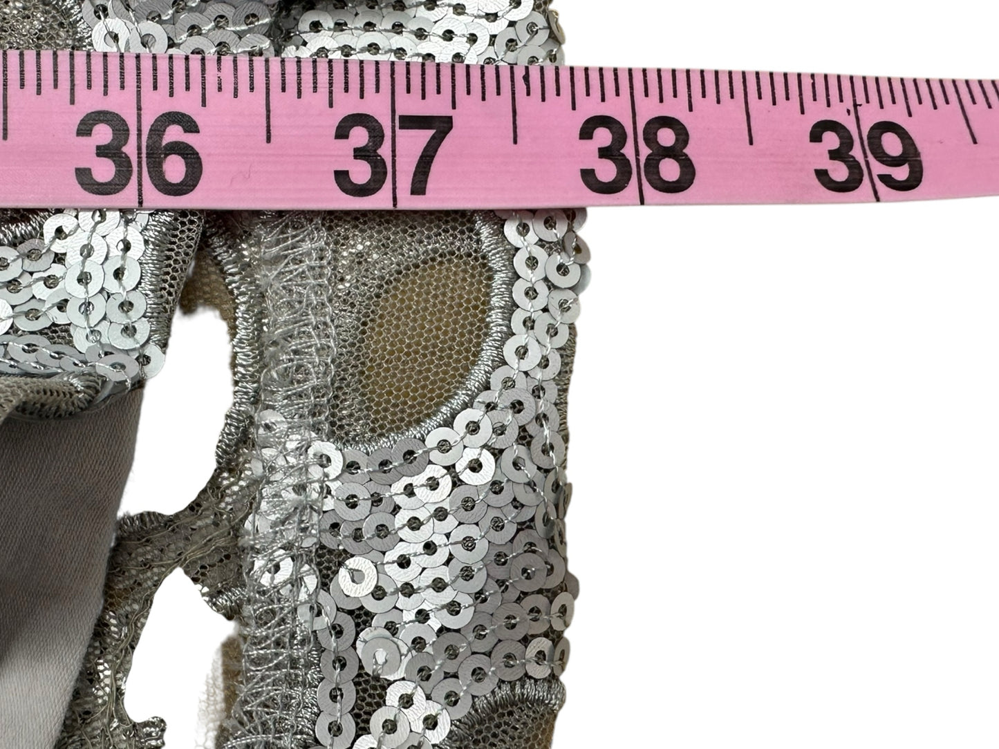 ISDA & Co Silver Sequin Cocktail Dress Size 12