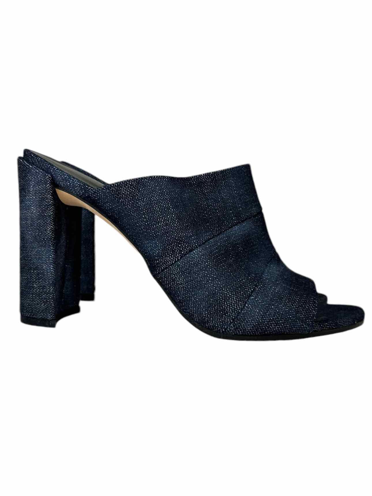 Stuart Weitzman Denim Block Heels Size 7.5
