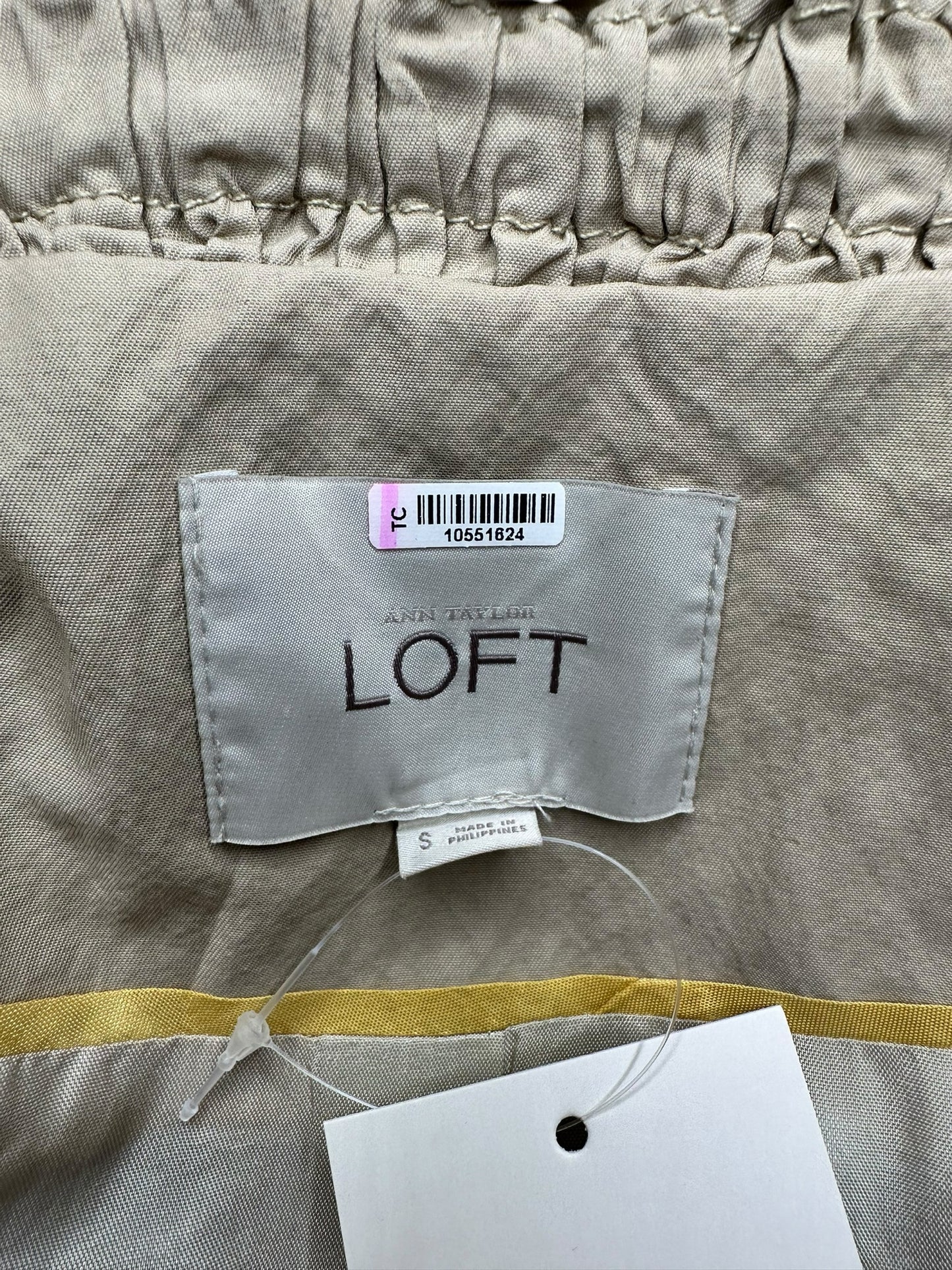 LOFT Khaki Lightweight Raincoat Size S