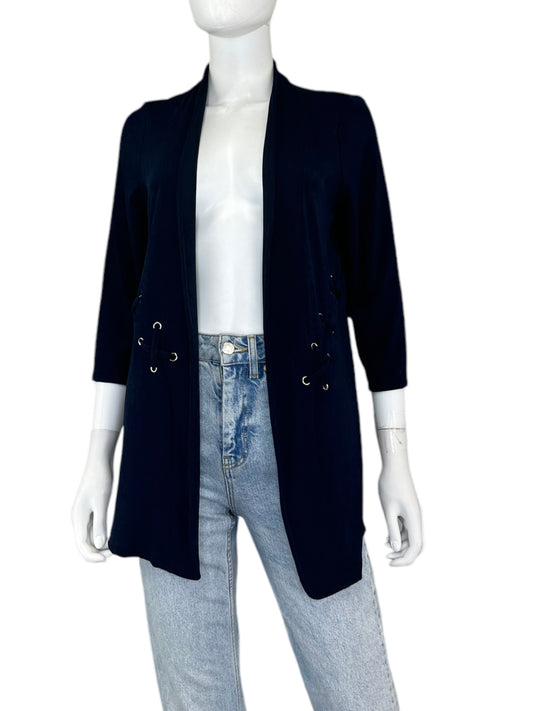 chicos NWT Navy Travelers Corset Cardigan Size S