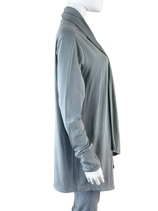 ATHLETA NWT Gray Jersey Knit Pranayama Wrap Cardigan Size S