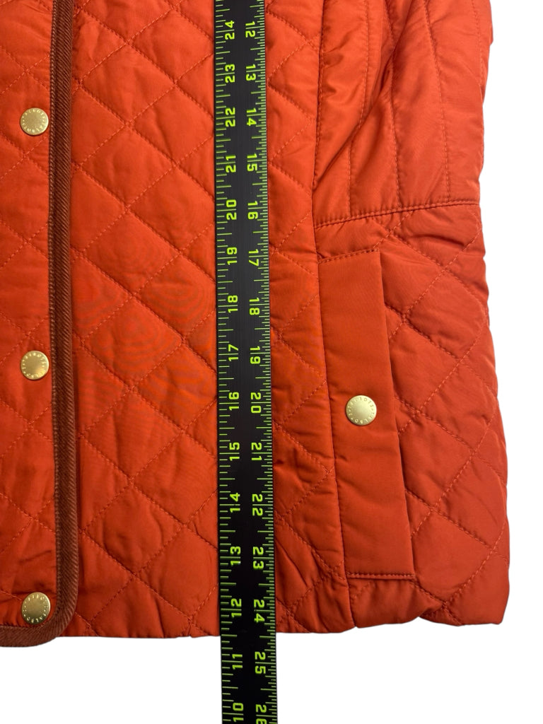 Talbots Orange Quilted Puffer Vest Size LP
