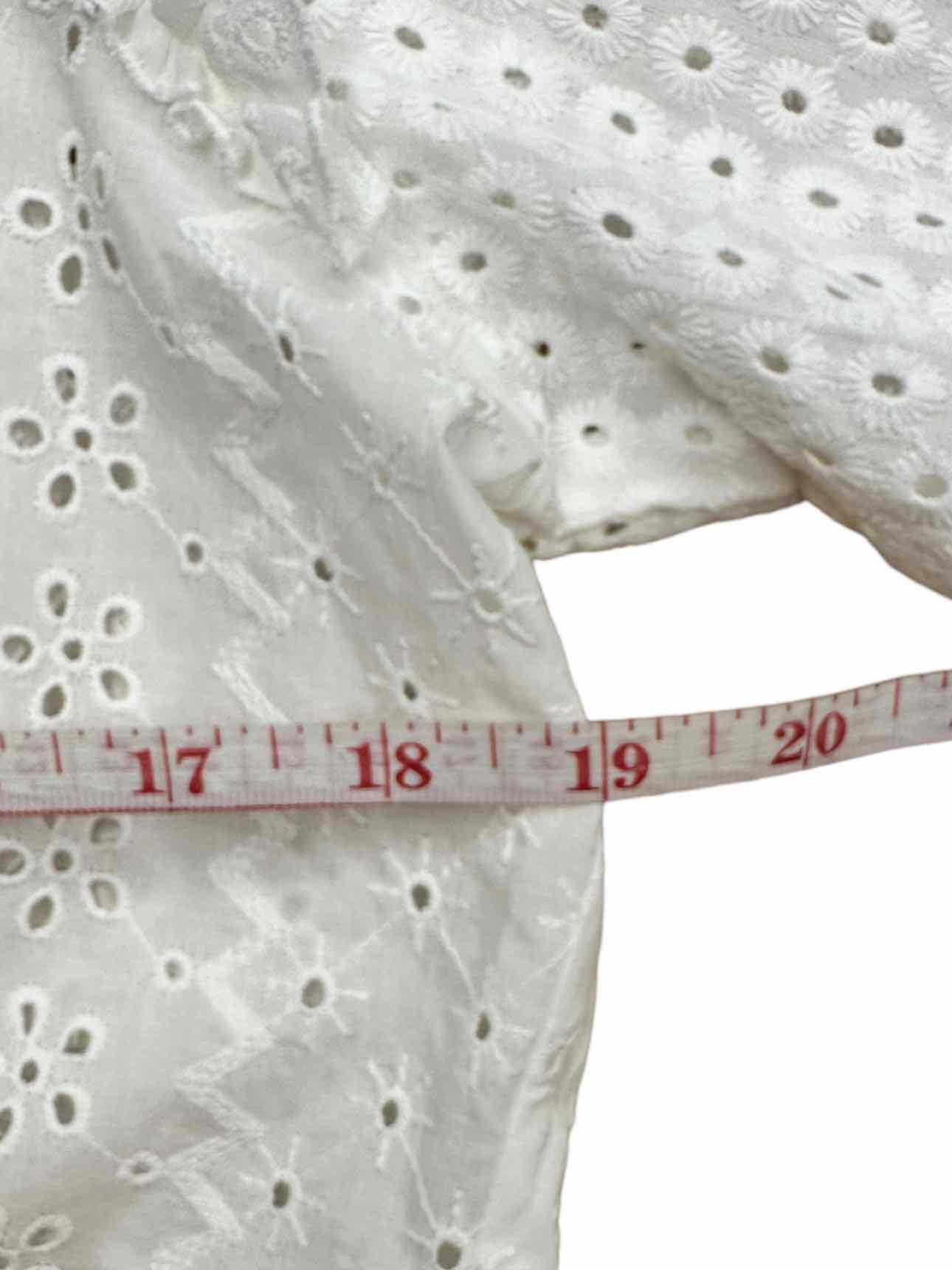 Splendid Size White Eyelet Button Down Size XL