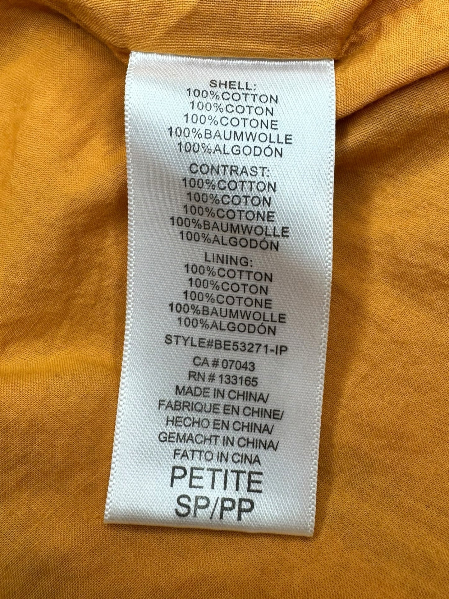 eri + ali Orange Mini Flowy Dress Size SP