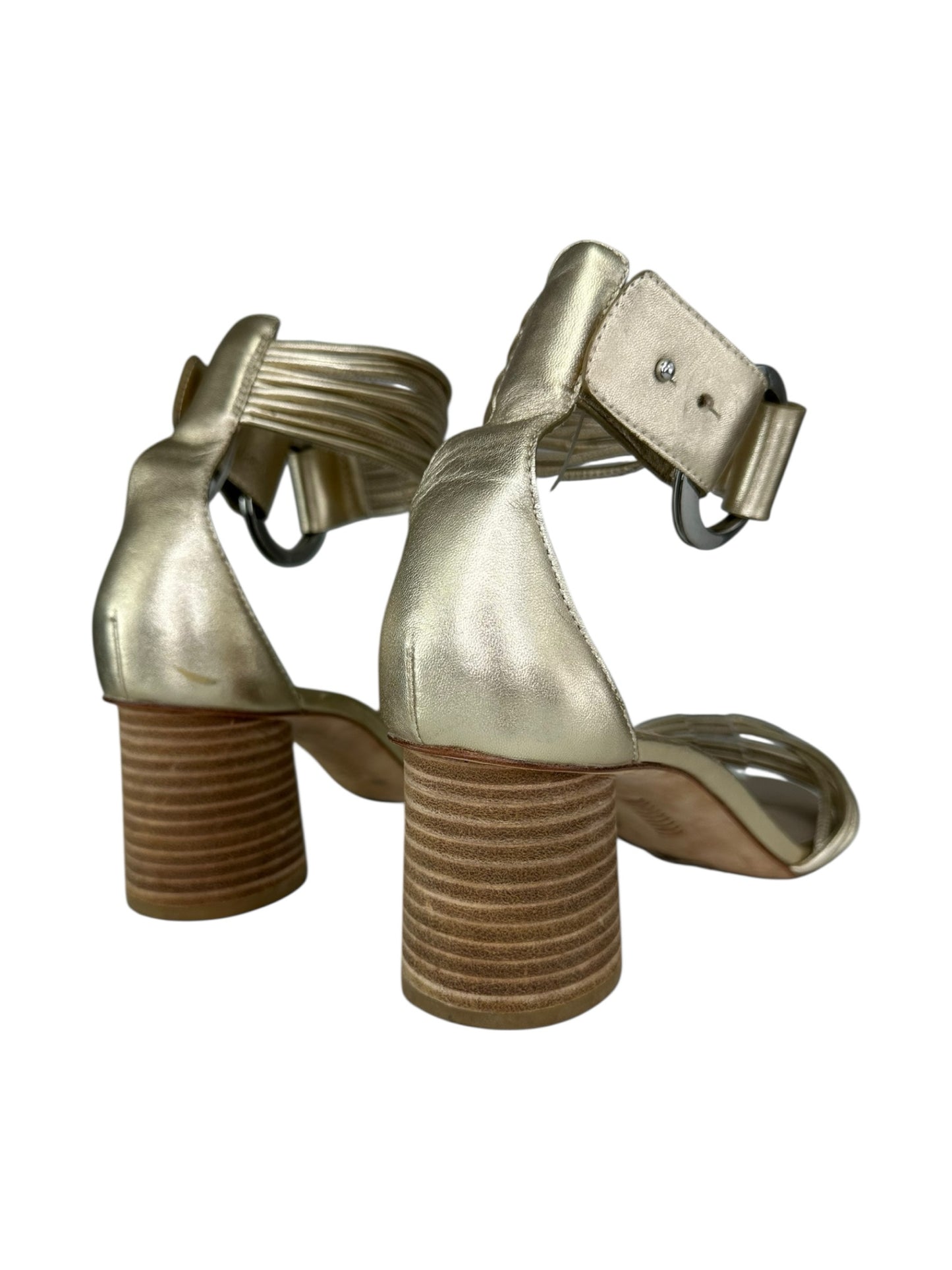 PAIGE Gold Strappy Sandals Size 9