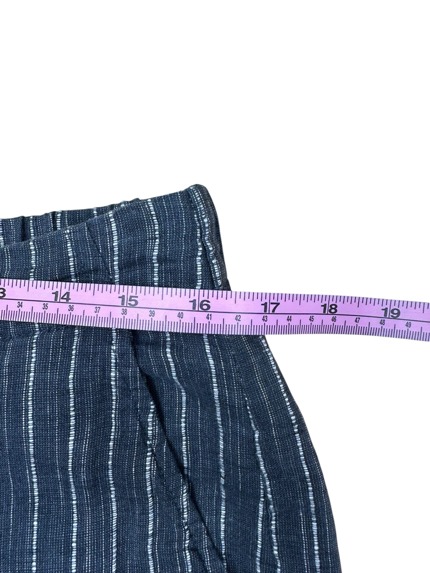 EILEEN FISHER Charcoal Gray Linen Pants Size PS