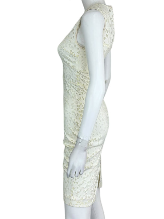 ELIZABETH and JAMES White Midi Floral Dress Size 0