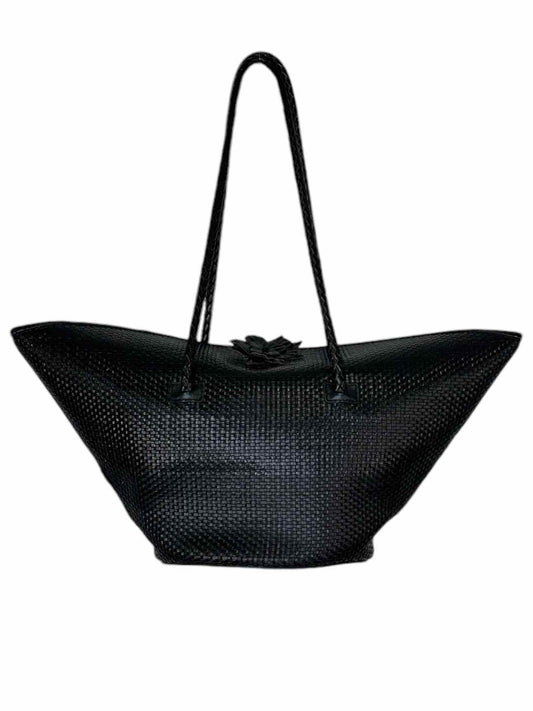Paolo Masi Black Woven Leather Purse