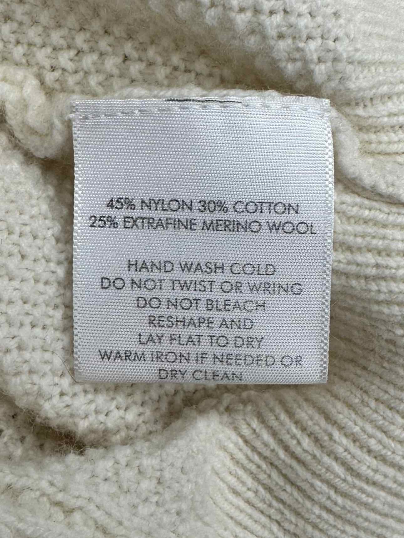 WHITE + WARREN Merino Wool Blend Sweater Size M