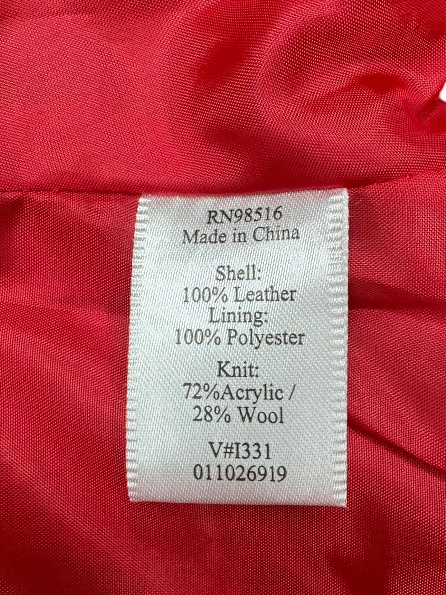 Coldwater Creek Red Suede Leather Jacket Size PS