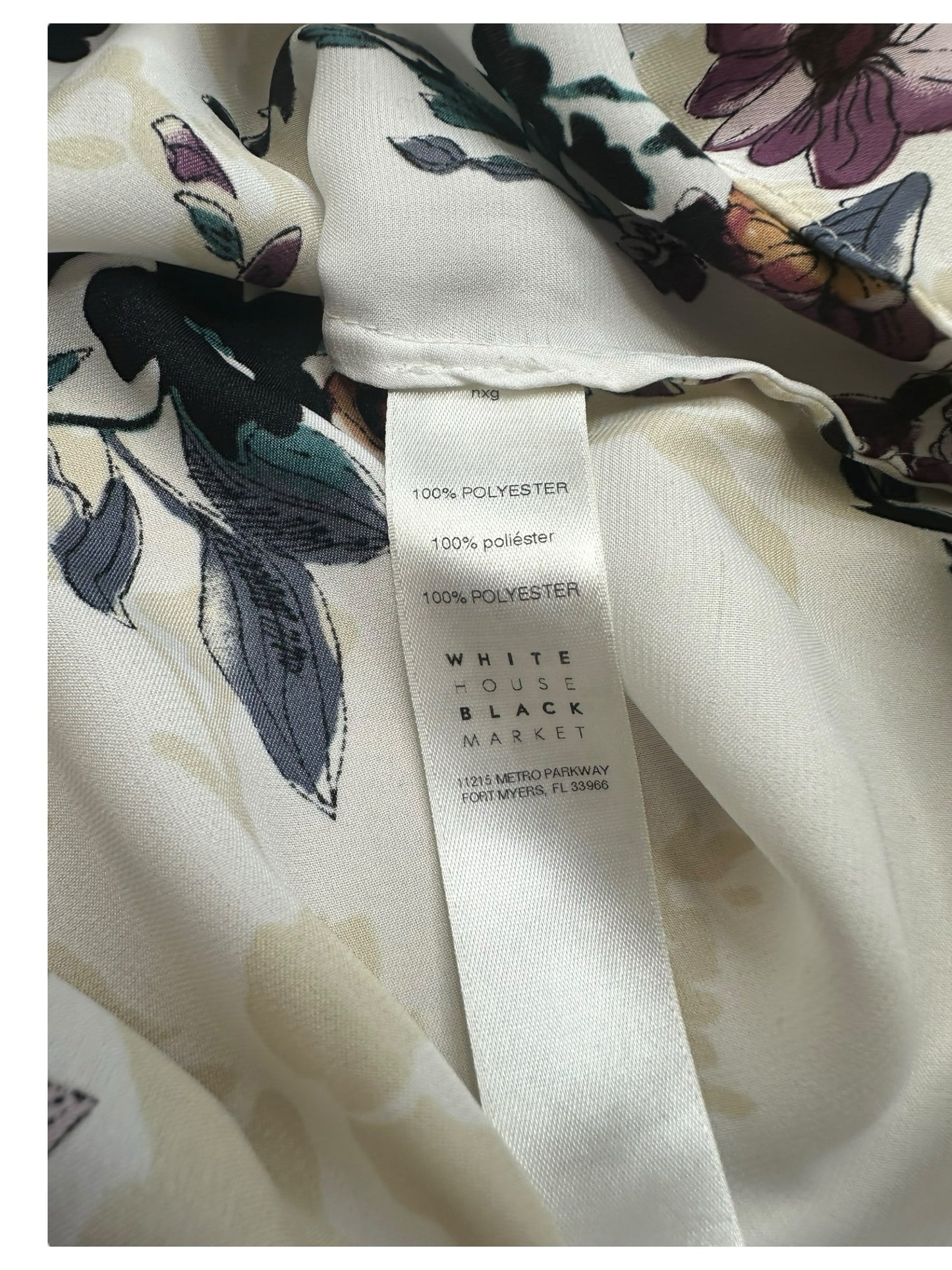 White House Black Market Size Floral Off The Shoulder Blouse Size XS