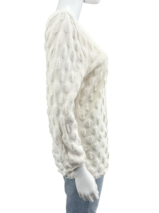 Blue Willi's Cream 100% Cotton Sweater Size M