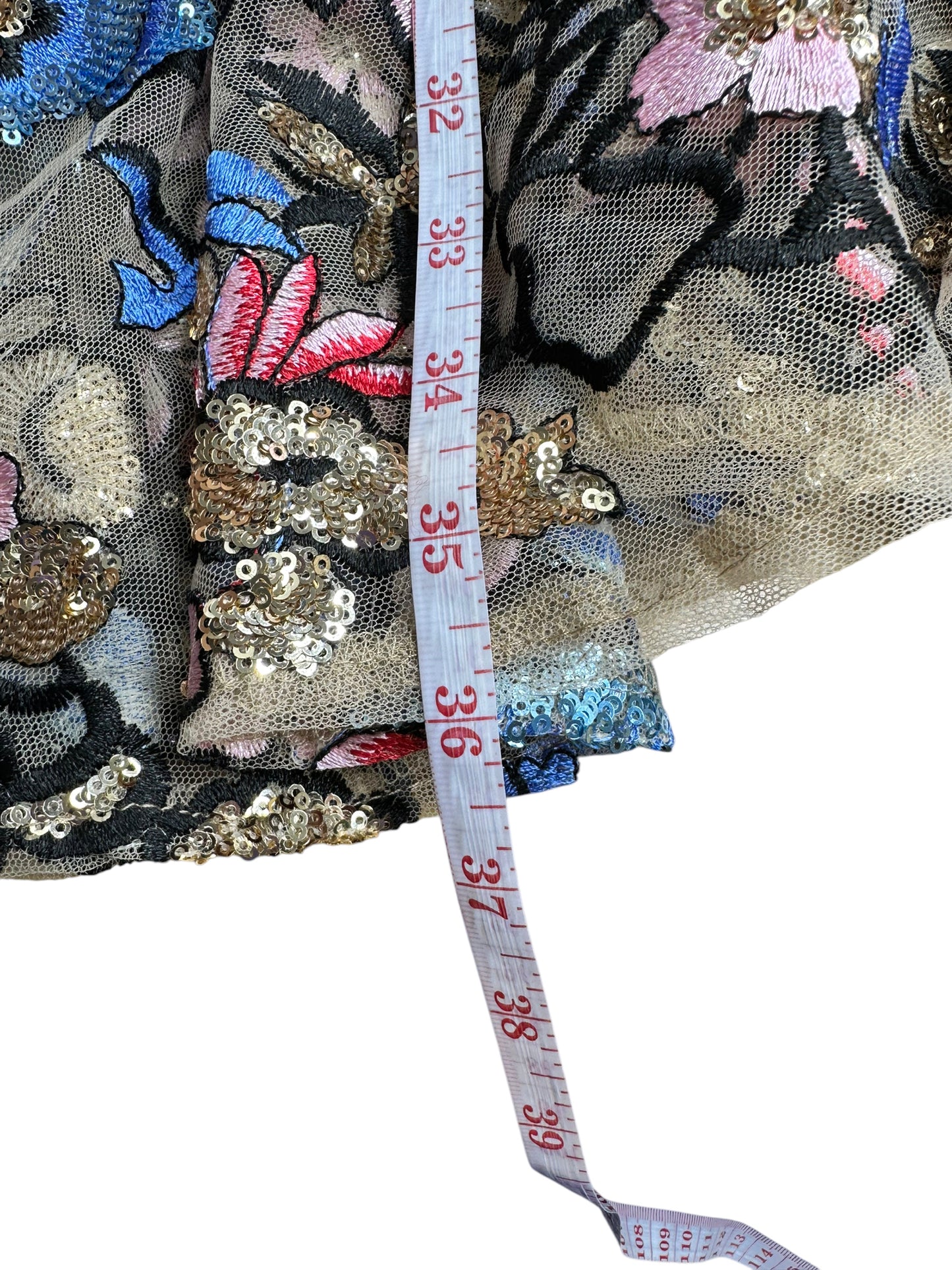 Alexia Admor NWT Multicolor Sequin Asymmetrical Midi Dress Size 6
