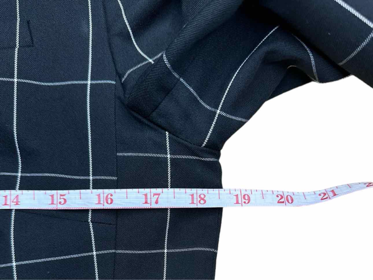 BANANA REPUBLIC Black Plaid Blazer Size 6
