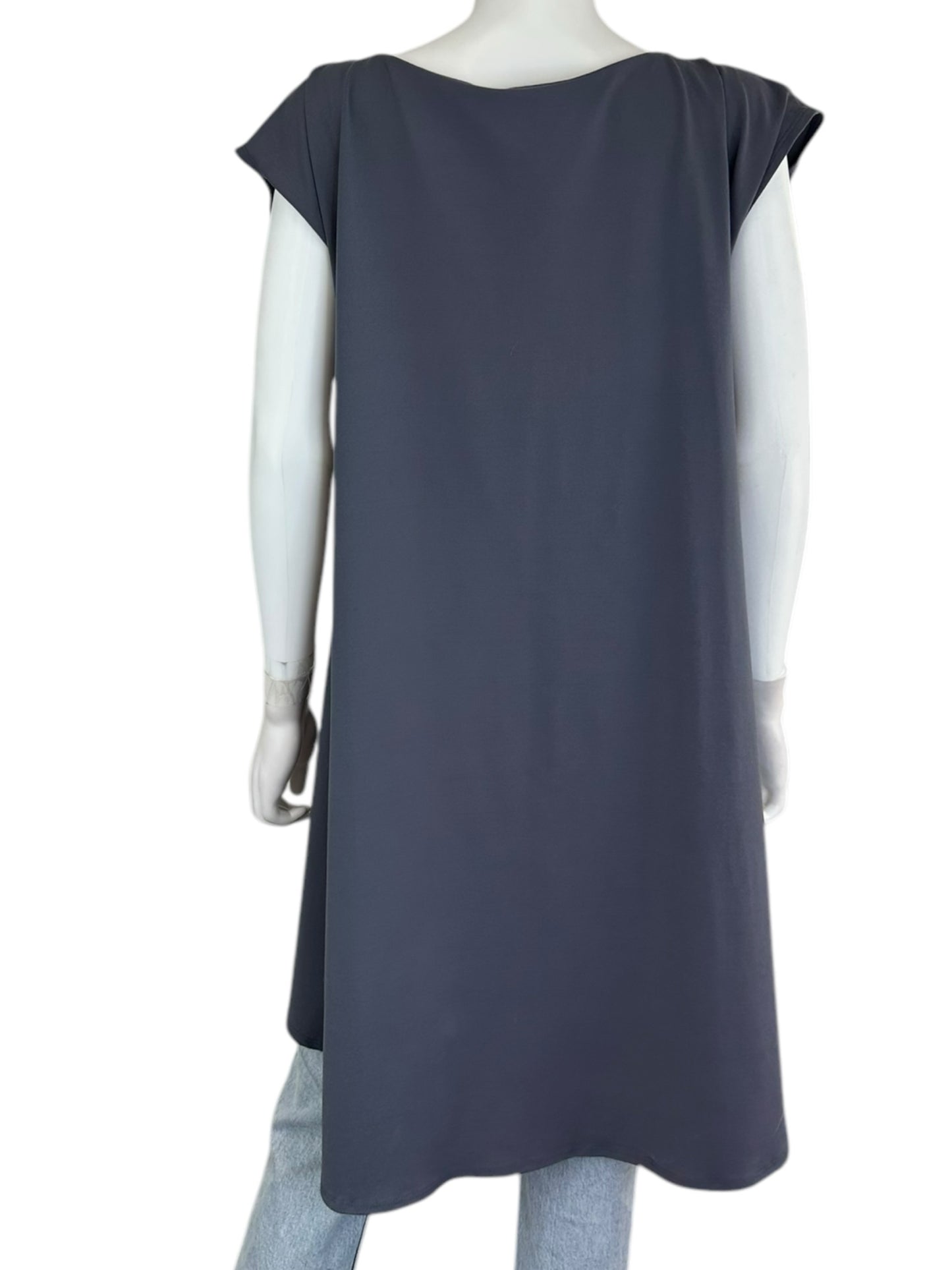 SUSANA MONACO Dark Gray Knit Tunic Size L