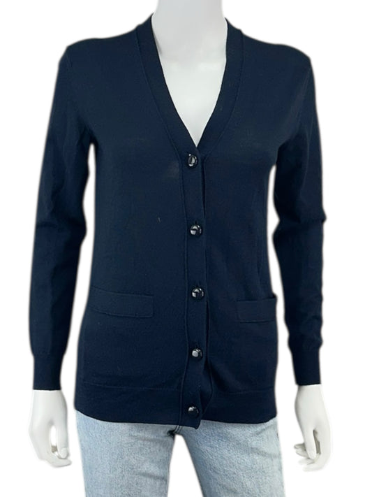 Tory Burch NWT Navy Blue Sweater Cardigan Size