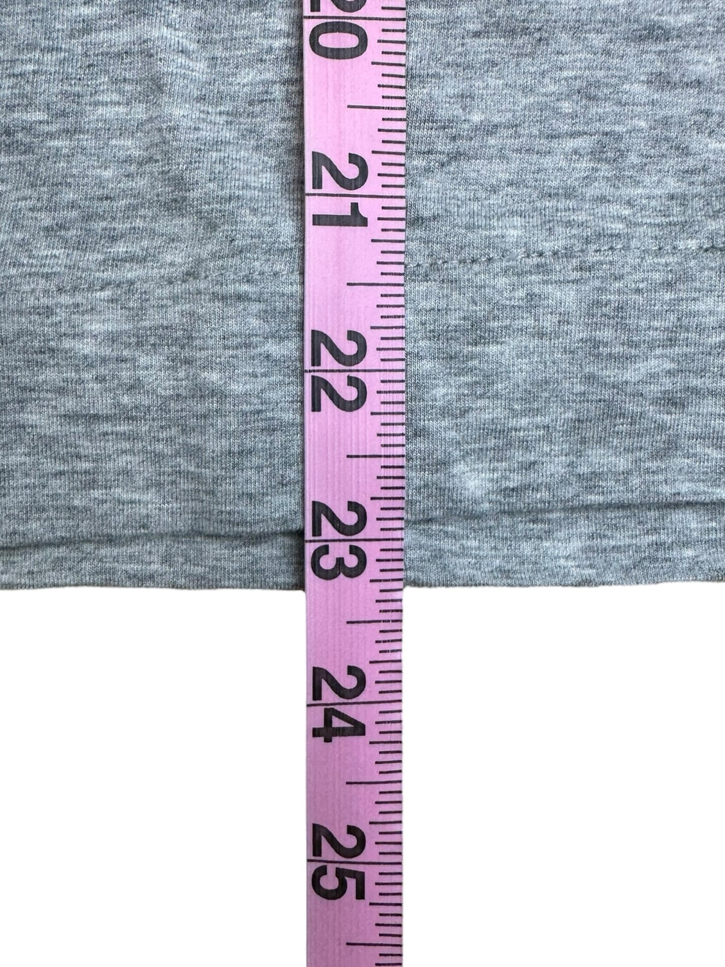 WHITE + WARREN Gray V-Neck Top Size M