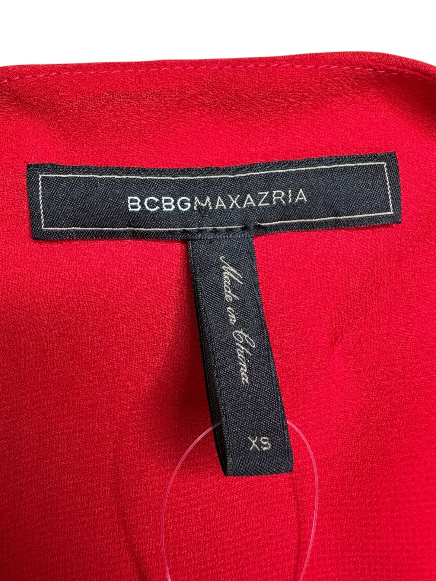 BCBGMAXAZRIA Red Lace Trim Shell Size XS