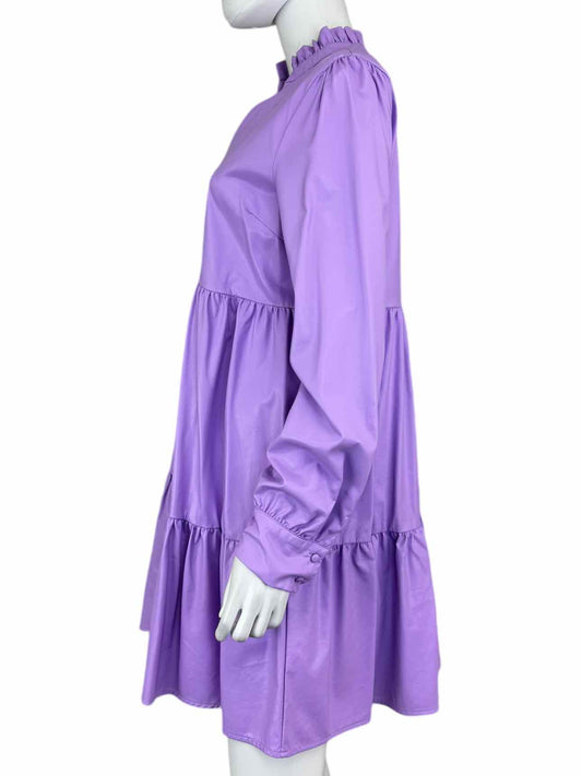Karlie Tiered Purple Mini Dress Size L
