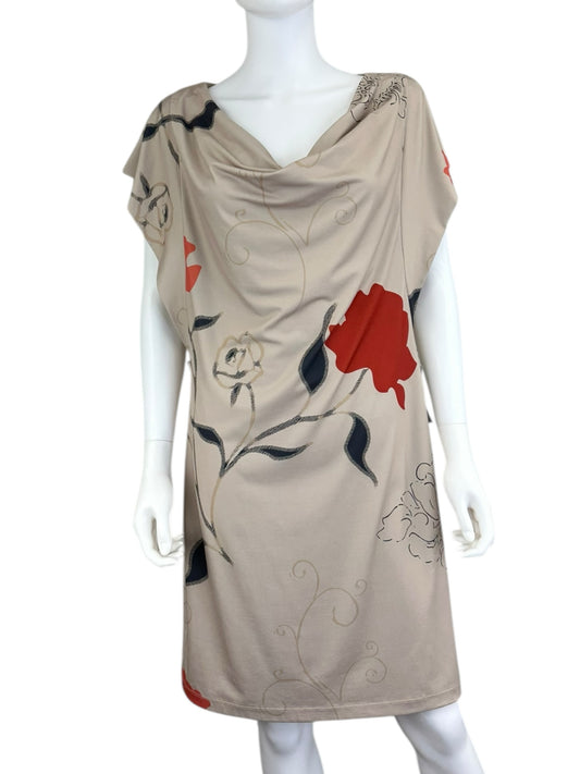Komarov NWT Tan Floral Mini Dress Size L