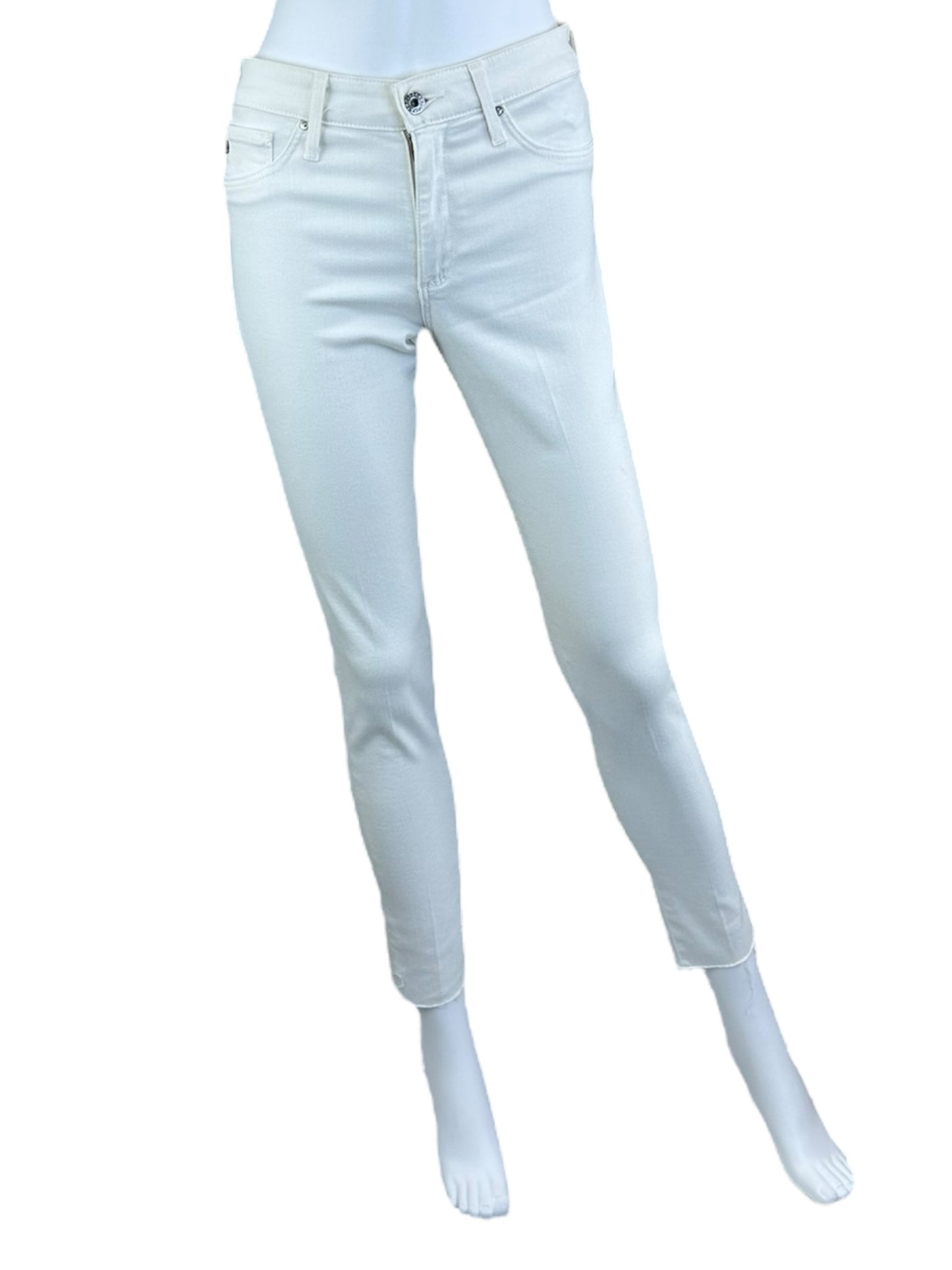 Adriano Goldschmied White Skinny Ankle Jeans Size 26