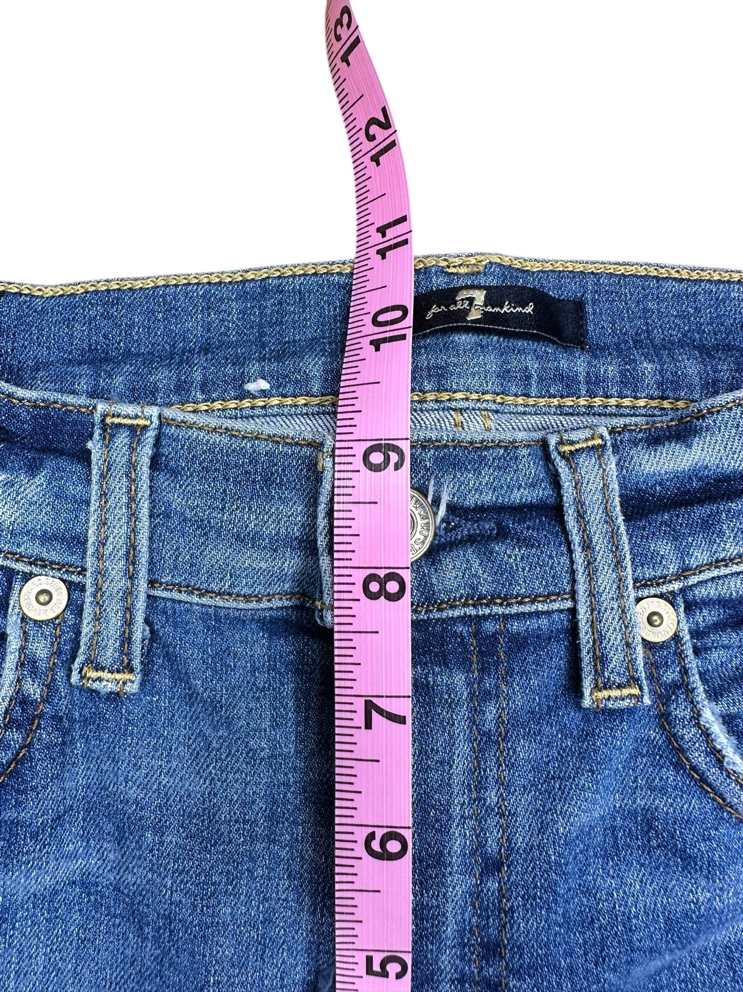 7 for all man kind Frayed Stripe Jeans Size 27