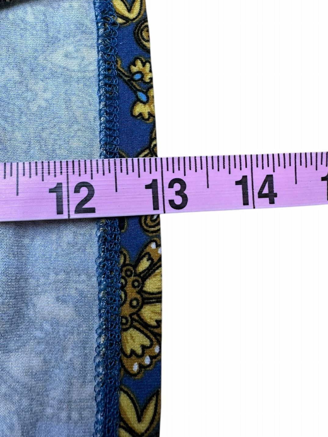 boden Blue Paisley Knot Detail Jersey Knit 2-piece Skirt Set Size 10