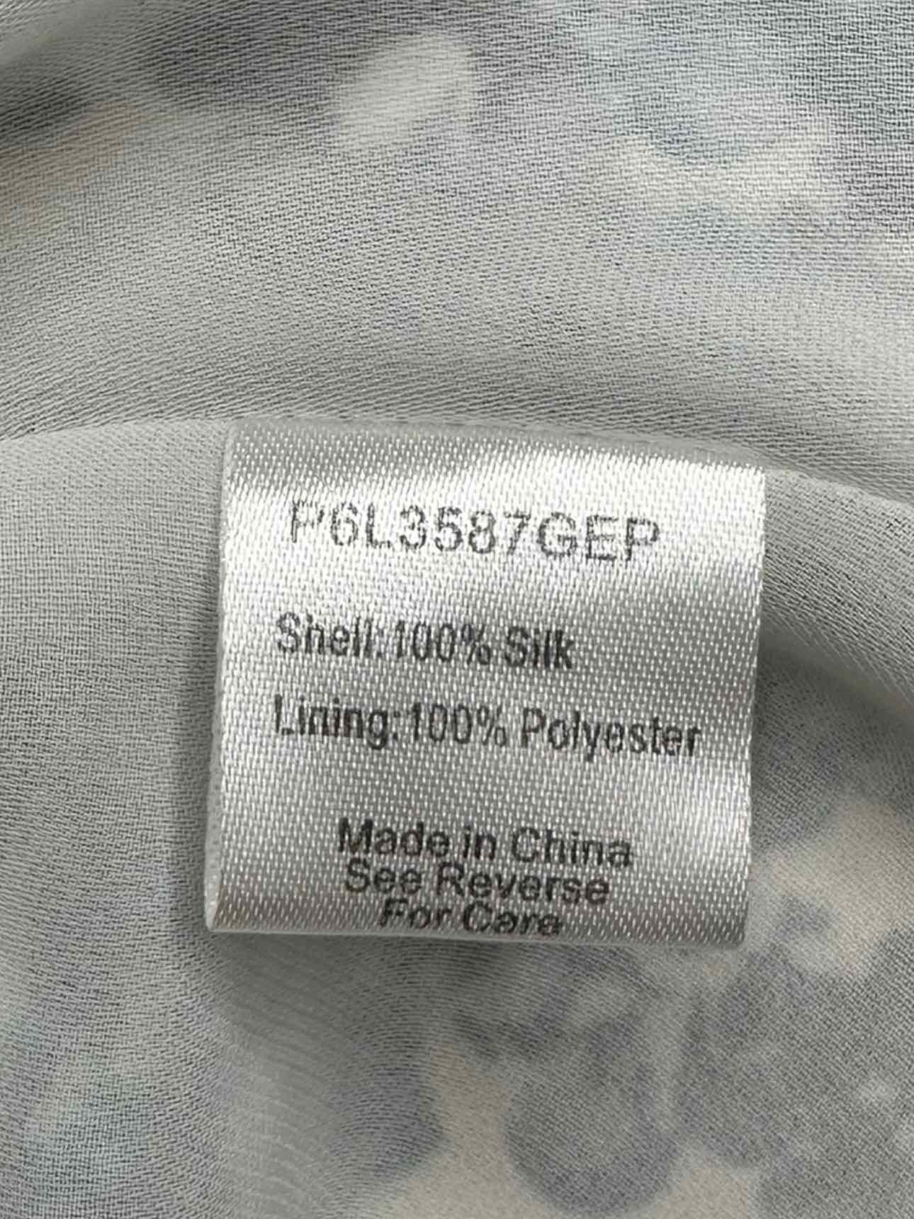 Parker 100% SILK Floral Halter Top Size XS